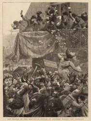 The Battle of the Balcony, a Sketch at Antwerp during the Carnival